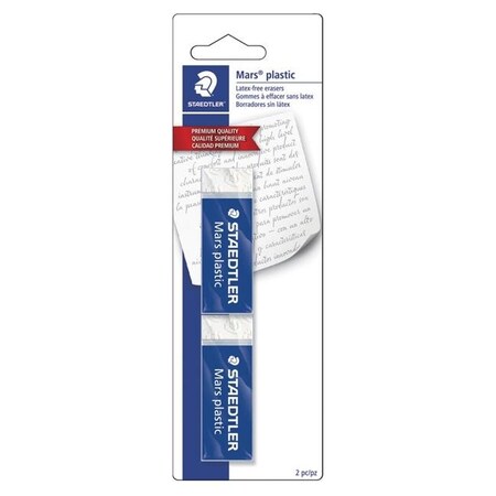 Staedtler Staedtler 2004276 Mars Plastic Erasers; White - Pack of 2 2004276